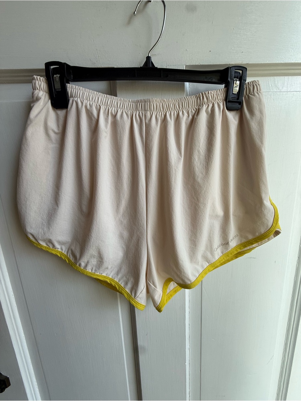 Outdoor Voices Athletic Shorts with Yellow Trim